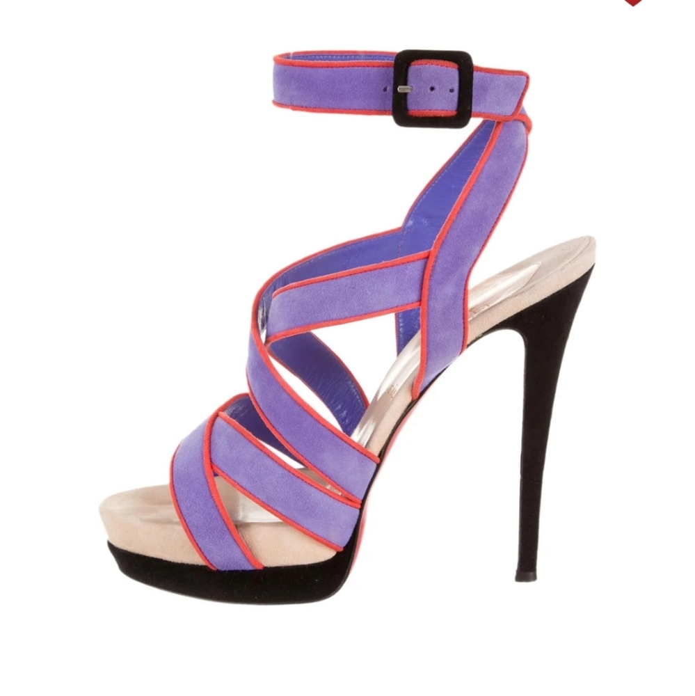 Christian Louboutin Suede Straratata Stilleto